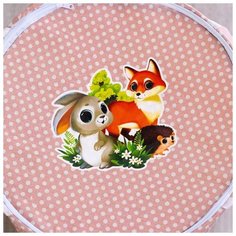 Корзина с замочком Школа талантов "Лесные жители", 43*42 см