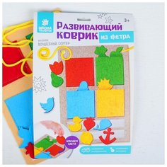 Развивающий коврик из фетра Школа талантов "Волшебный сортер" (4003626)