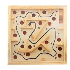 Головоломка Лесная мастерская "Лабиринт", 20 отверстий, шарик в комплекте