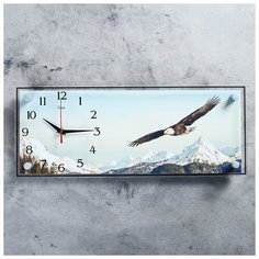 Часы настенные 21 век серия: Животный мир, "Орел", 50*20 см