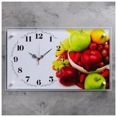 Часы настенные 21 век серия: Кухня, "Фруктовая ваза", 36*60 см