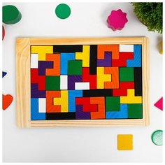 Головоломка Лесная мастерская "Зигзаг" прямоугольная, 40 деталей, толщина деталей 0,8 см