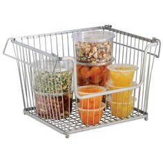 Корзина для хранения York Lyra с ручками 30.4х26.7х22 см стальная Inter Design