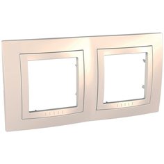 Рамка 2п Schneider ElectricMGU2.004.25 UNICA, бежевый