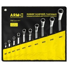 Набор гаечных ключей ARMA А410-2211, 10 предм., черный/желтый