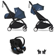 YOYO2 BABYZEN Коляска 3 в 1 с люлькой Newborn Pack, AirFrance,Черная рама