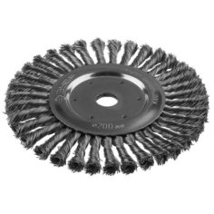 ЗУБР "Профессионал". Щетка дисковая для УШМ, плетеные пучки стальной проволоки 0,5мм, 200х22мм