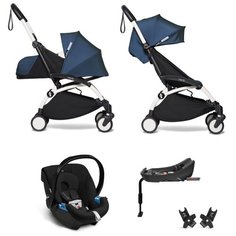 YOYO2 BABYZEN Коляска 4 в 1 с люлькой Newborn Pack, AirFrance,Белая рама