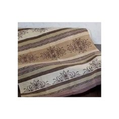 Плед евро Пантекс хлопок Орнамент бежевый Сонька Дремка