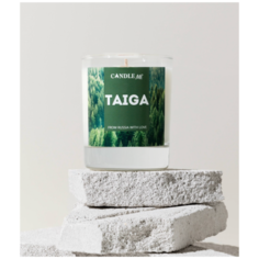 Ароматическая свеча TAIGA с хлопковым фитилем / Свечи и аромасвечи CANDLE ME