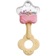 Прорезыватель-погремушка BONDIBON Baby You Звезда ВВ3206 розовый/желтый