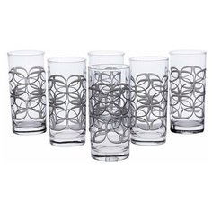 Стаканы MAZE SILVER высокие 27cl 6 штук Luminarc