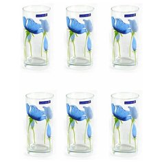 Стаканы BLUE POPPY высокие 27cl 6 штук Luminarc
