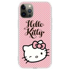 Чехол накладка лицензия Hello Kitty iPhone 12 / 12 Pro, айфон 12 / 12 про c принтом 7 Deppa