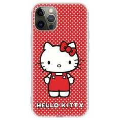 Чехол накладка лицензия Hello Kitty iPhone 12 / 12 Pro, айфон 12 / 12 про c принтом 2 Deppa