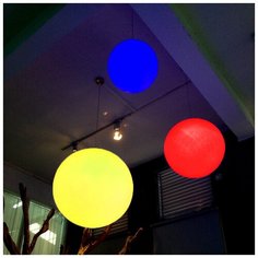 Декоративный подвесной светильник шар разноцветный Moonlight 50 см 220V RGB_B Lighthouse