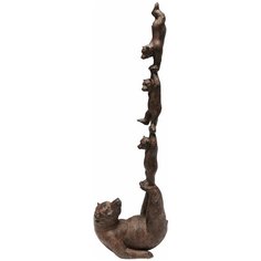 KARE Design Статуэтка Bears, коллекция "Медвежата" 16*51*11, Полирезин, Коричневый