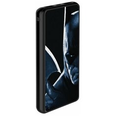 Внешний аккумулятор лицензия DC Comics 10000 mAh, 2 USB, MicroUSВ, 2,1A, Li-pol, Batman 01 Бэтман Deppa