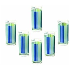 Стаканы BLUE STRIPES высокие 27cl 6 штук Luminarc