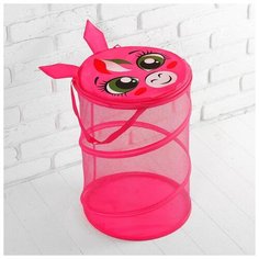 Корзина для игрушек Школа талантов "Пони", с ручками и крышкой, 33*43 см (2951946)