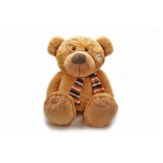 Мягкая игрушка Magic Bear Toys Медведь в шарфе цвет желтый 60 см.