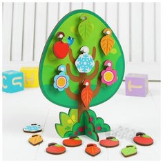 Развивающая игрушка Лесная мастерская с крючками "Дерево" (4287149)