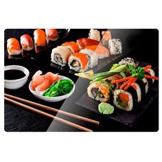 Доска разделочная CALVE 20*30 см, стеклянная, сет CL-7068H