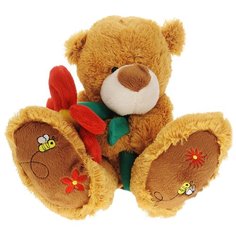 Мягкая игрушка Magic Bear Toys Медведь с цветком 30 см