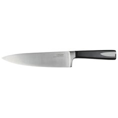 Шеф-нож Rondell Cascara, лезвие 20 см, черный / серебристый