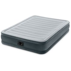 Кровать надувная Comfort-Plush Queen, 152х203х33 см, со встроенным насосом 220В Intex