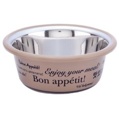 Миска Lilli Pet Bon appetit для животных, 950мл, коричневая