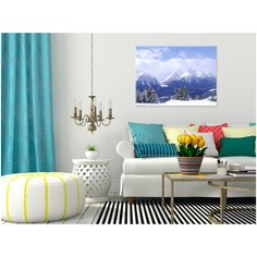 Картина Сирень "Альпийская зима", 50*70 см.