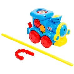 Машинка каталка детская с ручкой "Паровоз" игрушка каталка gurneyFW3S-blue-01 Panawealth Inter Holdings