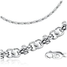 Бронницкий Ювелир Браслет из серебра 32090W500, 22 см, 13.15 г