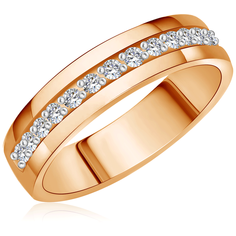 Бронницкий Ювелир Кольцо из красного золота R5119680, размер 18