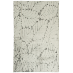 Ковер Prestige 80x150 см (100% полиэстер), листья серый Multidecor