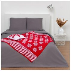 Вязаный плед Этель Снежинки, 110*140 см