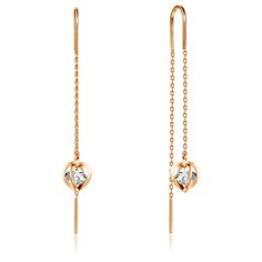 Бронницкий Ювелир Серьги из красного золота 16301786000