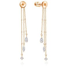 Бронницкий Ювелир Серьги из красного золота 16311193000