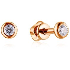 Бронницкий Ювелир Серьги из красного золота 16611392000