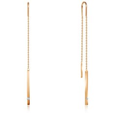 Бронницкий Ювелир Серьги из красного золота 16319559000