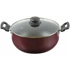 Кастрюля Калитва Кружево, диаметр 24 см, объем 4л, со стеклянной крышкой и двумя съемными ручками