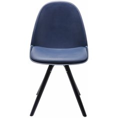 KARE Стул Candy, коллекция "Леденец" 49*84*53, Искусственная кожа, Полипропилен, Ясень, Синий