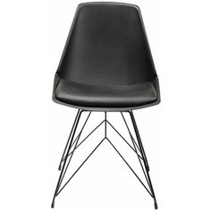 KARE Стул Wire, коллекция "Провода" 48*83*54, Искусственная кожа, Сталь, Полипропилен, Черный