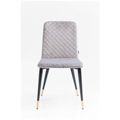 KARE Design Стул мягкий Montmartre, коллекция "Монмартр" 46*87*57, Бархат, Сталь, Фанера, Полиэстер, Серый