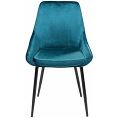 KARE Design Стул мягкий East Side, коллекция "Ист Сайд" 48*83*57, Бархат, Полиуретан, Шпон, Сталь, Синий