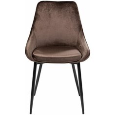 KARE Design Стул мягкий East Side, коллекция "Ист Сайд" 48*83*57, Бархат, Полиуретан, Шпон, Сталь, Коричневый
