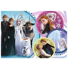 Пазлы 100 деталей В сиянии любви, Frozen 2, Glitter Trefl