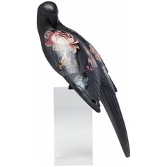 KARE Статуэтка Parrot, коллекция "Попугай" 20*35*19, Полирезин, АБС-пластик, Черный