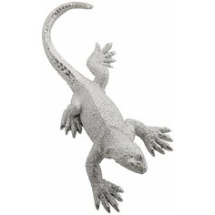 KARE Design Статуэтка Lizard, коллекция "Рептилия" 16*4,5*8, Полирезин, Серебряный
